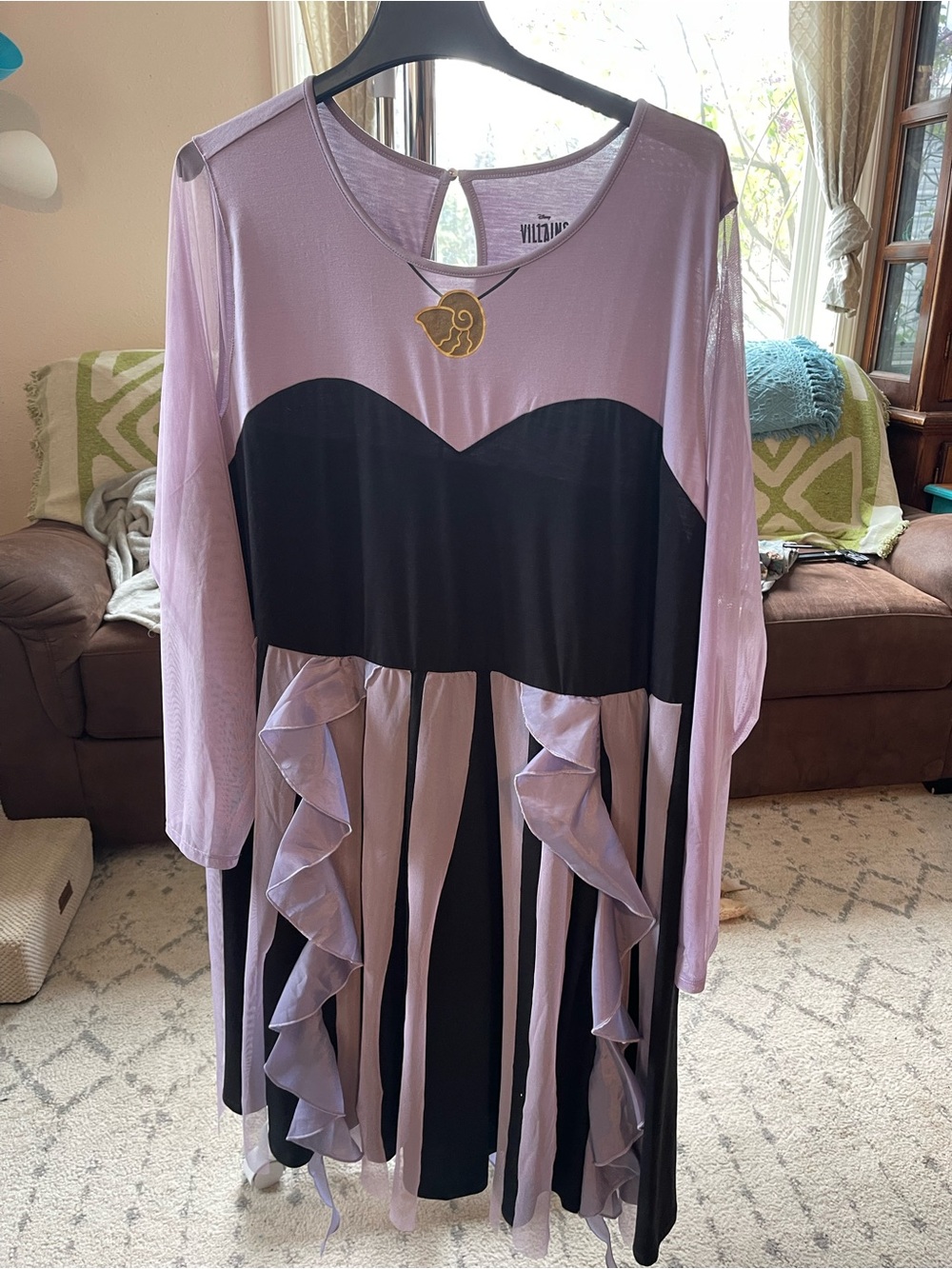 Torrid Disney Villains Lavender and Black Tank dress- Ursula